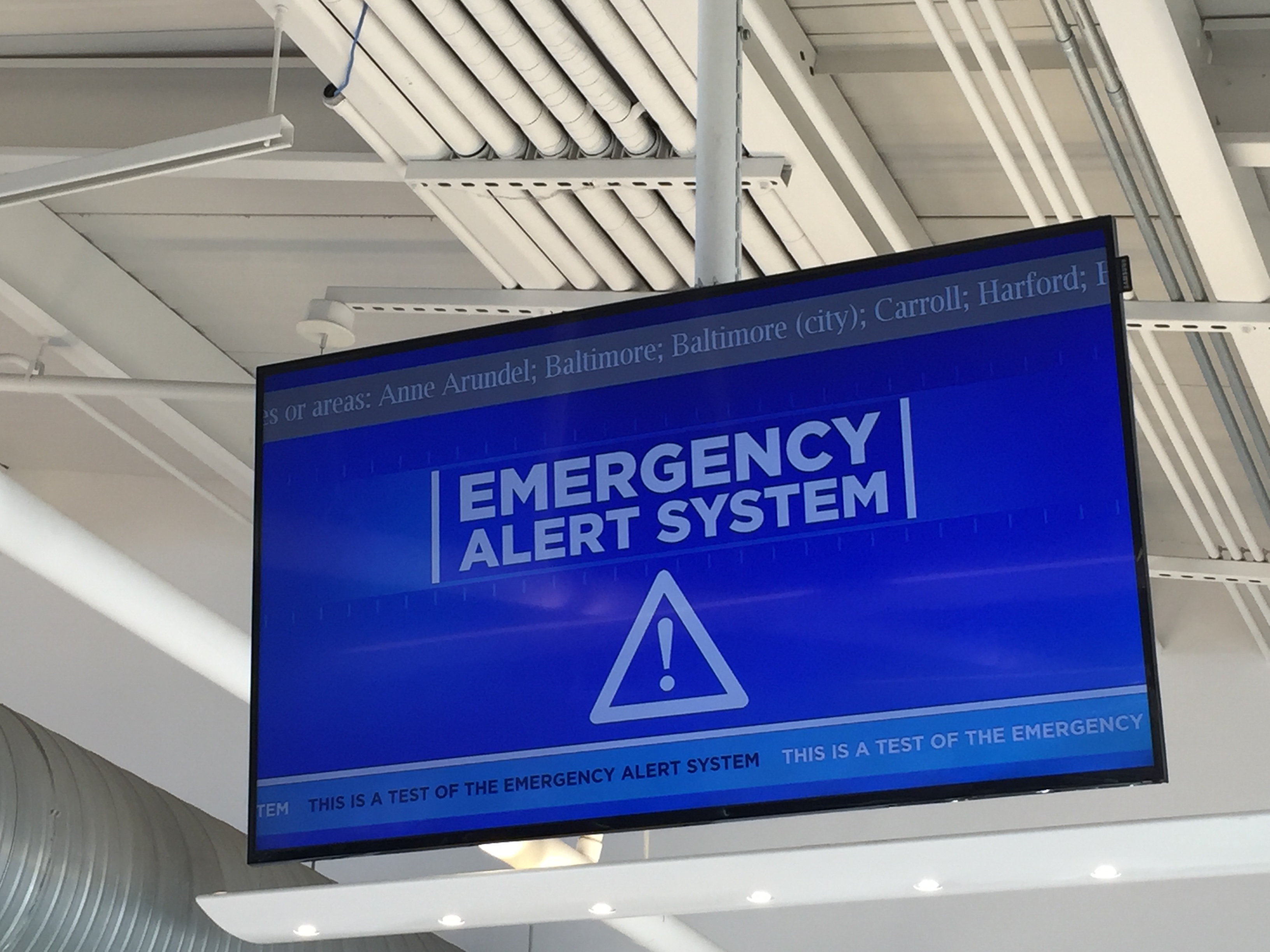 Emergency alert system test. This is a test. We hope.