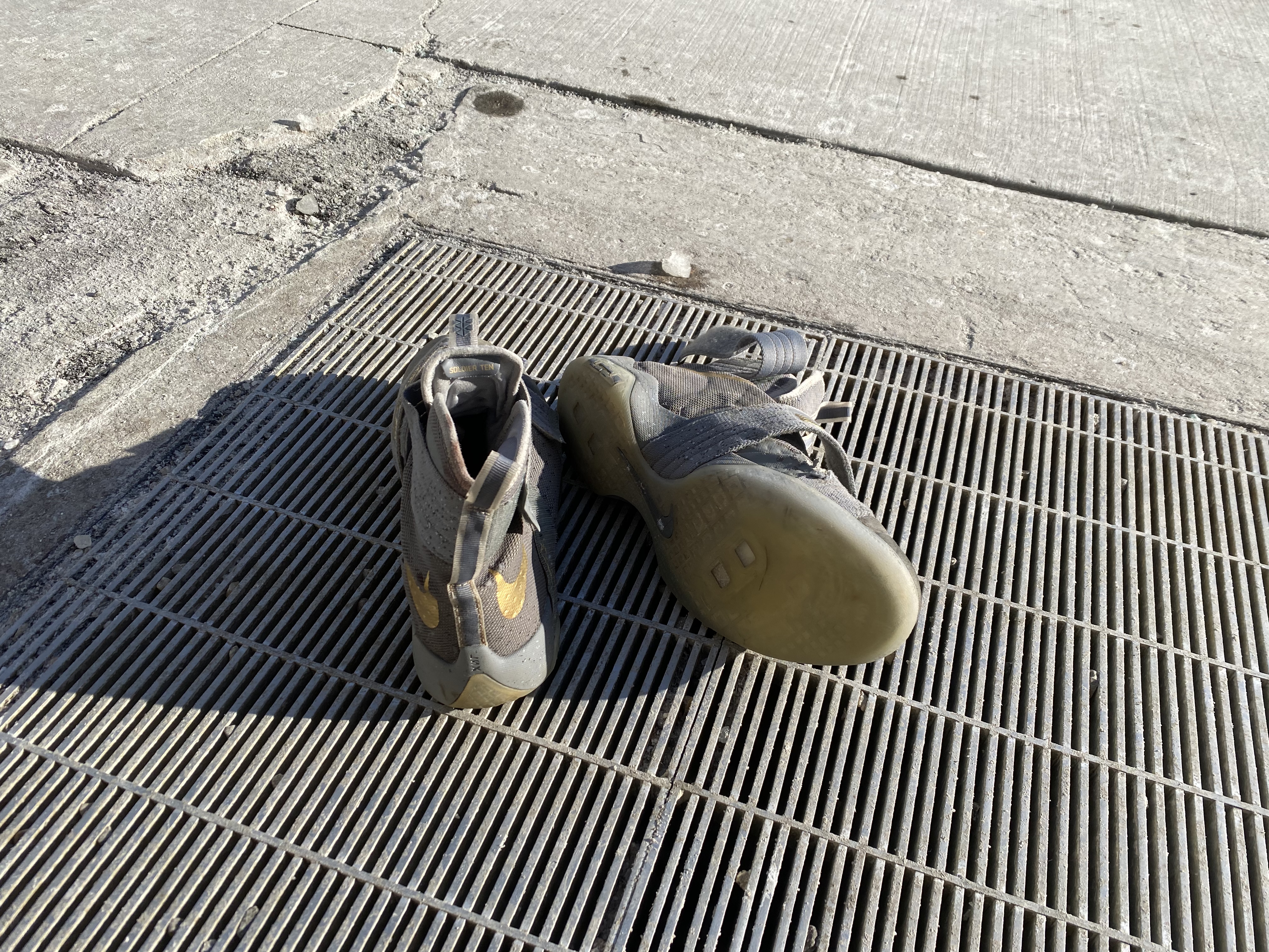 Discarded shoes